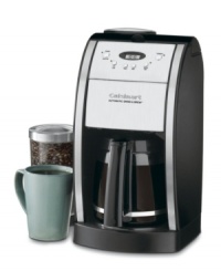 Cool beans. This coffee is so fresh and tasty because it can be brewed from beans ground just seconds before. Fully programmable with a sleek, European design, this 12-cup unit will feel right at home in any coffee lover's kitchen. Three-year limited warranty. Model DGB-550BK. Cool beans. This coffee is so fresh and tasty because it can be brewed from beans ground just seconds before. Fully programmable with a sleek, European design, this 12-cup unit will feel right at home in any coffee lover's kitchen. Three-year limited warranty. Model DGB-550BK.
