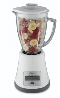 Oster BLSTMG-W 8-Speed Glass Jar Blender, 6-Cup, White Oster BLSTMG-W 8-Speed Glass Jar Blender, 6-Cup, White