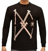 DC Shoes Men's Nails Long Sleeve Shirt Black DC Shoes Men's Nails Long Sleeve Shirt Black