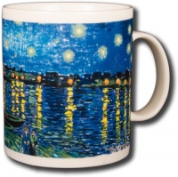 Vincent Van Gogh - Starry Night Over The Rhone - 14oz Coffee Mug Vincent Van Gogh - Starry Night Over The Rhone - 14oz Coffee Mug