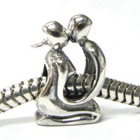 Queenberry Valentines Sterling Silver Lover Kissing Couple Love Bead For Pandora Troll European Charm Bracelets Queenberry Valentines Sterling Silver Lover Kissing Couple Love Bead For Pandora Troll European Charm Bracelets
