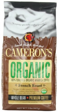 Cameron's Organic French Roast Whole Bean Coffee, 32-Ounce Bag Cameron's Organic French Roast Whole Bean Coffee, 32-Ounce Bag