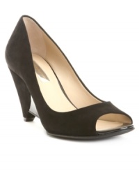 Wedge pumps like the Fifi by INC International Concepts get even prettier when you add a darling peep toe.