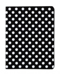 Black and White Polka Dot Pattern PU Leather Case For iPad 2 Black and White Polka Dot Pattern PU Leather Case For iPad 2