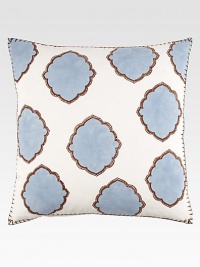 Graceful leafy shapes distinguish this hand block-printed design with hand-stitched details and edging.Hidden zip closure20 X 20Linen/cottonMachine washImported Graceful leafy shapes distinguish this hand block-printed design with hand-stitched details and edging.Hidden zip closure20 X 20Linen/cottonMachine washImported