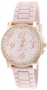 Juicy Couture Women's 1900723 Pedigree Pink Jelly Strap Watch Juicy Couture Women's 1900723 Pedigree Pink Jelly Strap Watch