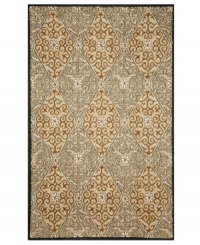 Perfect vision. Tickle the eye with the pleasing diamond pattern of Liora Manne's Lakai Diamond area rug. Hand hooked of a durable, UV stabilized polypropylene-acrylic blend, this dynamic rug can be used indoors, outdoors or virtually anywhere around your home. Perfect vision. Tickle the eye with the pleasing diamond pattern of Liora Manne's Lakai Diamond area rug. Hand hooked of a durable, UV stabilized polypropylene-acrylic blend, this dynamic rug can be used indoors, outdoors or virtually anywhere around your home.
