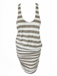 Soft Joie womens dusty taupe porcelain bond stripe racer dress XS Soft Joie womens dusty taupe porcelain bond stripe racer dress XS