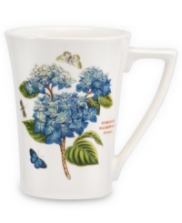 Grow your Botanic Garden collection with the blue hydrangea mug. Lifelike blooms and Portmeirion's classic triple-leaf border grace white porcelain to complement the beloved dinnerware pattern. Grow your Botanic Garden collection with the blue hydrangea mug. Lifelike blooms and Portmeirion's classic triple-leaf border grace white porcelain to complement the beloved dinnerware pattern.
