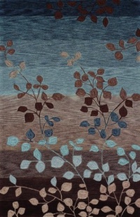 Studio Mocha Leaves Rug Rug Size: 8' x 10'