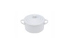 Le Creuset Stoneware 8-Ounce Petite Round Covered Casserole, White