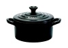 Le Creuset Stoneware 8-Ounce Mini Round Cocotte, Black Onyx