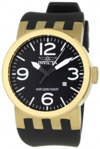 Invicta Men's 0852 Force Collection Gold/Black Polyurethane Watch Invicta Men's 0852 Force Collection Gold/Black Polyurethane Watch