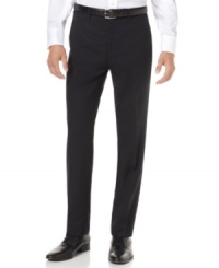 This sophisticated flat front pant offers a subtle style and a comfortable feel. This sophisticated flat front pant offers a subtle style and a comfortable feel.