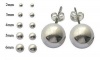 5 Pair Set of Sterling Silver Round Ball Stud Earrings Our Stud earring set includes one pair each of 2mm 3mm 4mm 5mm 6mm plus A Free Gift Box