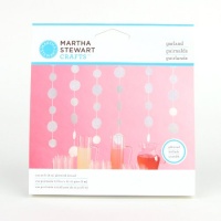 Martha Stewart Crafts Glittered Hanging Dots, White Martha Stewart Crafts Glittered Hanging Dots, White