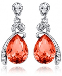 Eternal Love Teardrop Swarovski Elements Crystal Earrings (Orange) - 1144501 Eternal Love Teardrop Swarovski Elements Crystal Earrings (Orange) - 1144501