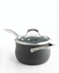 For sauces and other recipes that require a delicate touch, the Calphalon Unison saucepan is your one true choice. It features the exclusive Slide nonstick cooking surface, providing even heating and revolutionary release for exemplary results. Lifetime warranty. For sauces and other recipes that require a delicate touch, the Calphalon Unison saucepan is your one true choice. It features the exclusive Slide nonstick cooking surface, providing even heating and revolutionary release for exemplary results. Lifetime warranty.