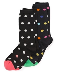 Let these fun kate spade polka-dot socks peek out from under pants. Let these fun kate spade polka-dot socks peek out from under pants.