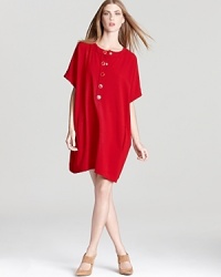 Rendered in a pop-bright hue and embellished with bold tonal buttons, this DIANE von FURSTENBERG dress is tailored in an airy oversize silhouette that flatters the frame. Rendered in a pop-bright hue and embellished with bold tonal buttons, this DIANE von FURSTENBERG dress is tailored in an airy oversize silhouette that flatters the frame.