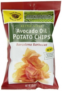 Good Health Avocado Oil Potato Chips, Barcelona BBQ, 1.25-Ounce (Pack of 24) Good Health Avocado Oil Potato Chips, Barcelona BBQ, 1.25-Ounce (Pack of 24)