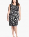 Adrianna Papell Print Tiered Sheath Dress (Plus Size)