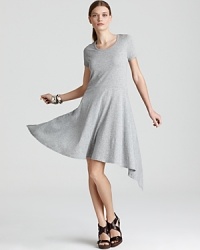 Give your style a twirl in this cotton DKNY dress. A high/low hem modernizes a feminine classic for a delicate yet daring statement piece. Give your style a twirl in this cotton DKNY dress. A high/low hem modernizes a feminine classic for a delicate yet daring statement piece.
