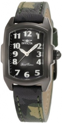 Invicta Women's 1032 Lupah Black Dial Green Camouflage Leather Watch Invicta Women's 1032 Lupah Black Dial Green Camouflage Leather Watch