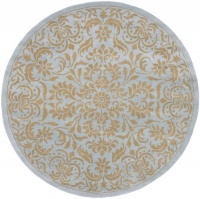 Area Rug 8x8 Round Transitional Pale Blue Color - Surya Bombay Rug from RugPal Area Rug 8x8 Round Transitional Pale Blue Color - Surya Bombay Rug from RugPal
