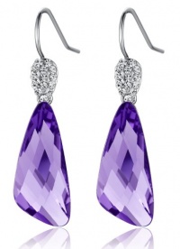 Wing Drop Swarovski Elements Crystal and Sparkling Rhinestones Earrings (Purple) 1074801 Wing Drop Swarovski Elements Crystal and Sparkling Rhinestones Earrings (Purple) 1074801