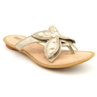 Born Preity Open Toe Thongs Sandals Shoes Gold Womens Born Preity Open Toe Thongs Sandals Shoes Gold Womens