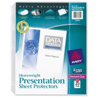 Avery Diamond Clear Heavyweight Sheet Protectors, Acid Free, Pack of 25 (75304) Avery Diamond Clear Heavyweight Sheet Protectors, Acid Free, Pack of 25 (75304)