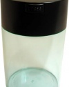 Tightvac Coffeevac 1 Pound Vacuum Sealed Storage Container, Clear Body/Black Cap