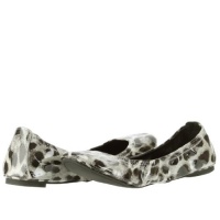 Tory Burch Eddie Patent Leather Leopard Flats Shoe - Snow Multi - 7.5 Tory Burch Eddie Patent Leather Leopard Flats Shoe - Snow Multi - 7.5