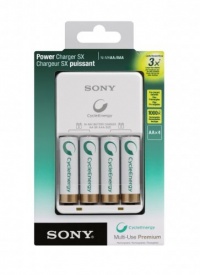 Sony BCG34HH4KN Cycle Energy NiMH Power Charger with Four 2100 mAh AA Battery