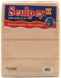 Sculpey III Polymer Clay 2oz. Bar- Beige Sculpey III Polymer Clay 2oz. Bar- Beige