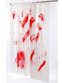 Bloody Shower Curtain Bathroom Prop Bloody Shower Curtain Bathroom Prop