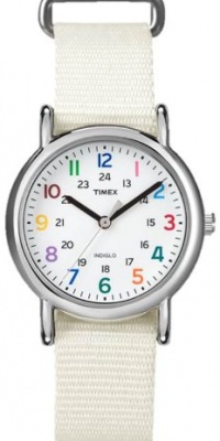 Timex Weekender Slip Through Mid Size - White Timex Weekender Slip Through Mid Size - White