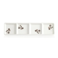 Mikasa Gourmet Basics 4-Section Server, Chocolate Swirl Mikasa Gourmet Basics 4-Section Server, Chocolate Swirl