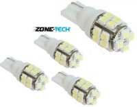Zone Tech 4pcs 20-smd T10 12v Light LED Replacement Bulbs 168 194 2825 W5w - White Zone Tech 4pcs 20-smd T10 12v Light LED Replacement Bulbs 168 194 2825 W5w - White