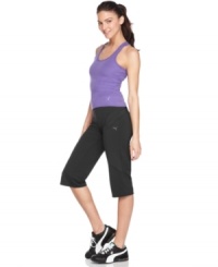 This ribbed tank top in a longer length provides breathable comfort and total coverage during your toughest workouts, from Puma. The built-in shelf bra provides support for low-impact activities, too! This ribbed tank top in a longer length provides breathable comfort and total coverage during your toughest workouts, from Puma. The built-in shelf bra provides support for low-impact activities, too!