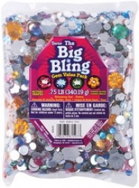 Darice Big Bling Flowers and Round Gem Value Pack Rhinestones, Multicolor Darice Big Bling Flowers and Round Gem Value Pack Rhinestones, Multicolor