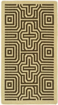 Safavieh Courtyard Collection CY2962-3901 Sand and Black Indoor/Outdoor Area Rug, 2-Feet 7-Inch by 5-Feet Safavieh Courtyard Collection CY2962-3901 Sand and Black Indoor/Outdoor Area Rug, 2-Feet 7-Inch by 5-Feet