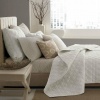 Hotel Collection Deco Quilted Ivory Euro Sham