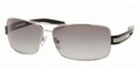 PRADA SPR54I SPR 54I 1BC-3M1 1BC3M1 SILVER METAL GREY GRADIENT LENS SUNGLASSES SHADES PRADA SPR54I SPR 54I 1BC-3M1 1BC3M1 SILVER METAL GREY GRADIENT LENS SUNGLASSES SHADES