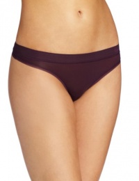Calvin Klein Women's Second Skin Thong, Noir, Small Calvin Klein Women's Second Skin Thong, Noir, Small
