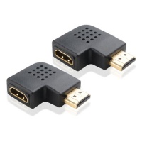Cable Matters 2 Pack, 270 Degree Vertical Flat Right HDMI Male to Female Adapter Cable Matters 2 Pack, 270 Degree Vertical Flat Right HDMI Male to Female Adapter