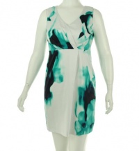 Tahari V-Neck Stretch Dress Aqua Bay 16 Tahari V-Neck Stretch Dress Aqua Bay 16