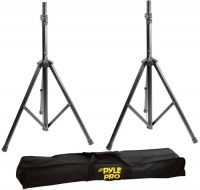 Pyle-Pro PSTK103 Heavy-Duty Aluminum Anodizing Dual Speaker Stand with Traveling Bag Kit Pyle-Pro PSTK103 Heavy-Duty Aluminum Anodizing Dual Speaker Stand with Traveling Bag Kit
