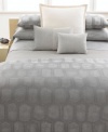 Calvin Klein Home Tortoise King Duvet Cover, Platinum